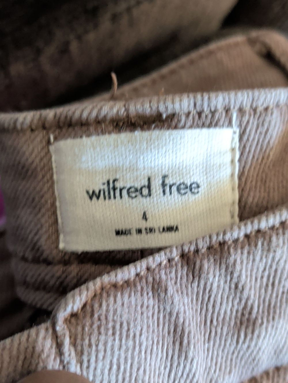 Wilfred Free Cropped Pants in Mauve Brown